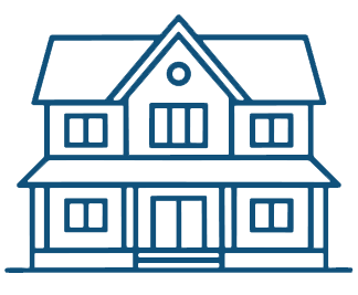 Rockville Centre house illustration